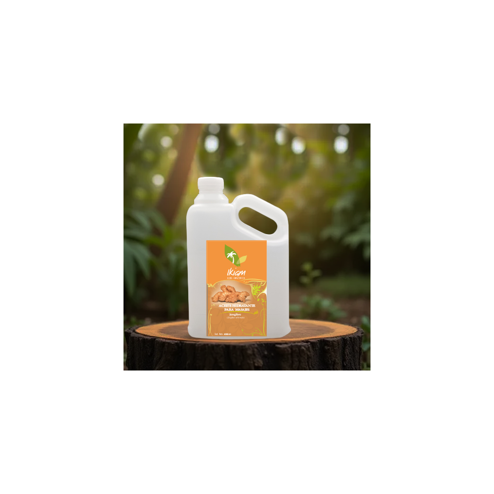 aceite para masajes de jengibre