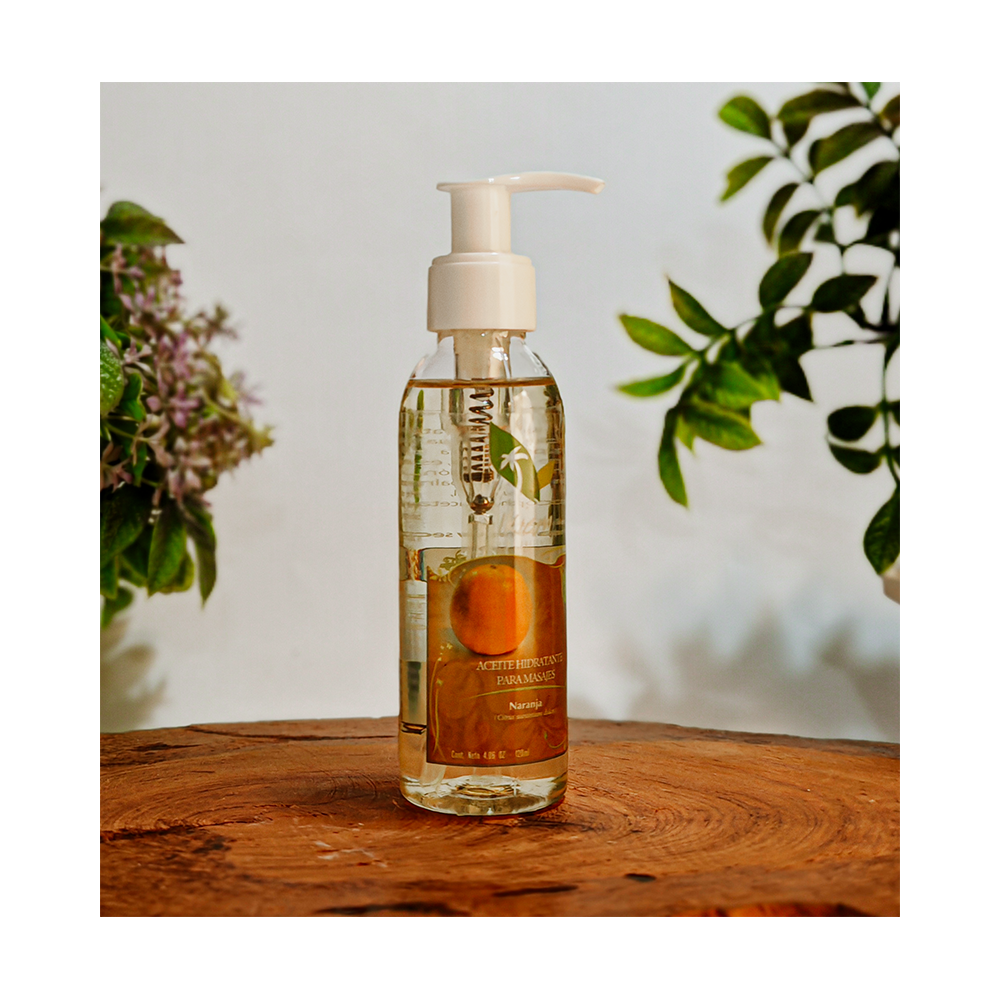 aceite para masajes de naranja