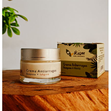 crema antiarrugas de guayusa menta